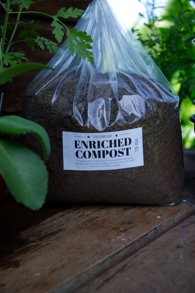 Bolsa de compost enriquecido de 15 libras